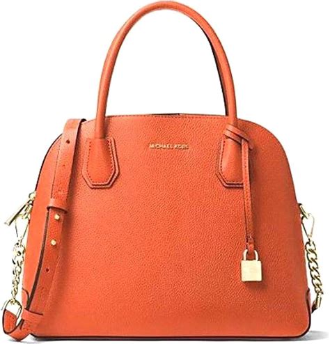 michael kors mercer large patent leather dome satchel|Mercer Large Leather Dome Satchel .